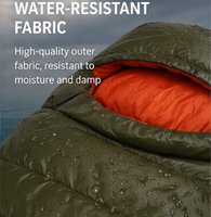 Sac de couchage mummy 90% duvet de canard blanc pour adultes, camping en plein air, portable, chaud, hiver, ultraléger, tissu en nylon