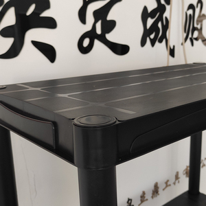 헤비 듀티 4단 플라스틱 방수 부식 방지 조립식 랙 선반, 선반당 25kg 하중 용량, 카톤 포장 - Product Image 5