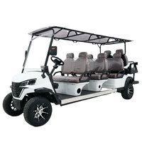 Carrito de Golf Eléctrico de Lujo, Diseño Urbano, Todoterreno, 8 Plazas, Batería de 60V, Tracción Trasera, 90km de Autonomía, Se Acepta Personalización