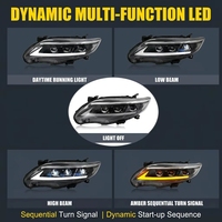 Conjunto de Faros Delanteros Funkywheel con Lente de Proyector LED Completo de Calidad Premium para L S LE CE XLE XRS 2011-2013 para Toyota Corolla