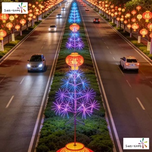 LED Christmas <b>Tree</b> Outdoor <b>Lighted</b> Holiday Decoration with IP44 Waterproof Easy Installation & Customizable Length - Product Image 6