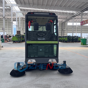 เครื่องกวาดถนนไฟฟ้าแบบปิดมิดชิด ขับเคลื่อนด้วยตัวเอง ผลิตโดยผู้ผลิตจีน พร้อมแปรงกวาดพื้น - Product Image 5