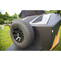 2025 Hotsale pour Ecocamper Campeur tout-terrain en fibre de verre Teardrop avec tente sur le toit Compact Off-Road RV pour le camping familial