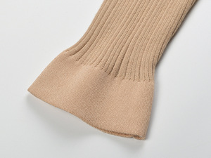 Nuevas llegadas de primavera 2026: Vestido maxi de punto de alta calidad para mujer con mangas largas acampanadas, elegante y casual. - Product Image 5