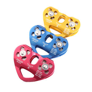 Câble de levage double <span class=keywords><strong>tandem</strong></span> en aluminium petite <span class=keywords><strong>poulie</strong></span> de corde d'escalade - Product Image 1