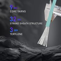Cordon de parachute en paracorde luminescent à 9 brins, 750 lb, corde de survie tactique pour le camping, la randonnée, la pêche, bracelet extérieur