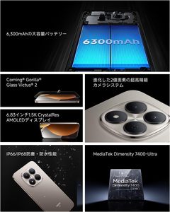 Smartphone REDMI Note Pro 15 5G 8+256GB, Schermo 6.83 <span class=keywords><strong>Pollici</strong></span> 1.5K, Fotocamera AI, Processore Deca Core MediaTek Dimensity 7400-Ultra, Ricarica Rapida 45W - Product Image 2