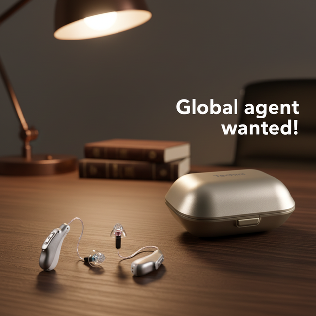 Private Label Premium Quality RIC OTC Rechargeable Hearing Aid for APP Control for Tech-Savvy Users Mild Moderate Hearing