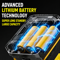 Niveau laser professionnel auto-nivelant multifonctionnel alimenté par batterie au lithium 360° horizontal et vertical pour la construction DIY