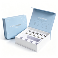 Boîte de rangement personnalisée recyclable pour flacons de peptides de 3 ml, boîte rigide pour flacons de peptides, fermeture magnétique, emballage pour ampoules de 3 ml, boîte en papier