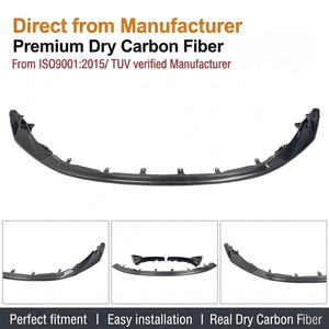 Alerón Delantero Estilo <span class=keywords><strong>CSL</strong></span> para <span class=keywords><strong>BMW</strong></span> G80 G82 M3 <span class=keywords><strong>M4</strong></span> 2022+, Divisor de Parachoques Delantero de Fibra de Carbono Seca S9 - Product Image 2