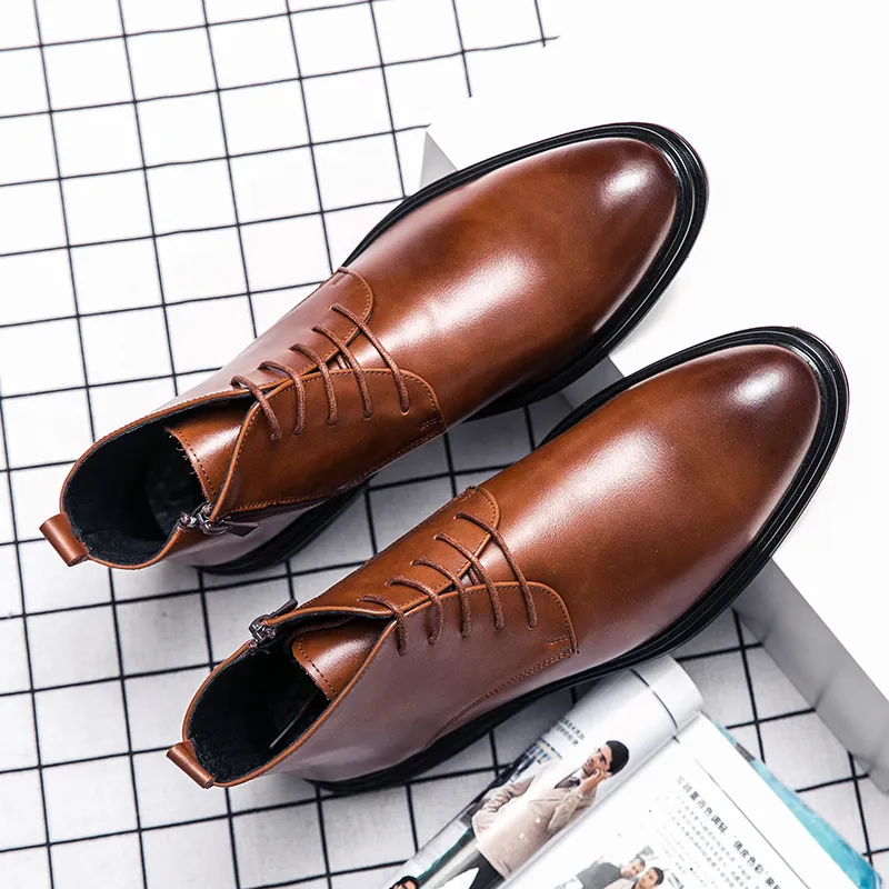 Business Leather Shoes Gentlemen Casual Shoes Large Size Square Toe Patent Leather Monk Strap Men Shoes