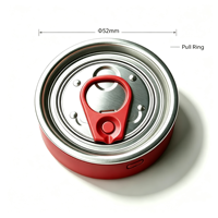 202 #   Couvercle de sécurité en aluminium à ouverture facile de 52 mm, anti-déversement et anti-blessure, pour canettes de soda, de bière et de boissons gazeuses