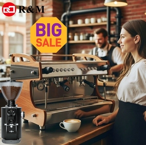 Máquina de Café de 2 Grupos, Cafetera Espresso, Equipo y Accesorios para Cafetería, Máquina de Café para Negocios - Product Image 1