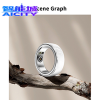 Anillo Inteligente de Cerámica Sheng Qiong para Hombre con Monitorización de Oxígeno en Sangre, Frecuencia Cardíaca y Sueño, Control por Aplicación, Wi-Fi, Resistente al Agua IPX-8
