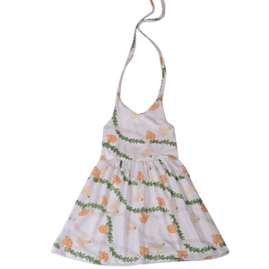 Venta Directa de Fábrica, Vestido de Algodón con Estampado Hawaiano Personalizado al por Mayor, Vestido con Tirantes Ajustables para Niñas - Product Image 5