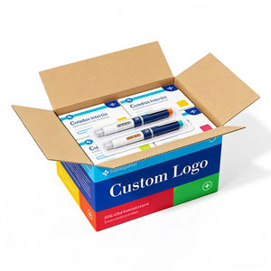 Caja de Envío para Pluma de Inyección de <span class=keywords><strong>Insulina</strong></span> de Cartón Corrugado Resistente de Doble Pared con Logotipo Personalizado - Product Image 1
