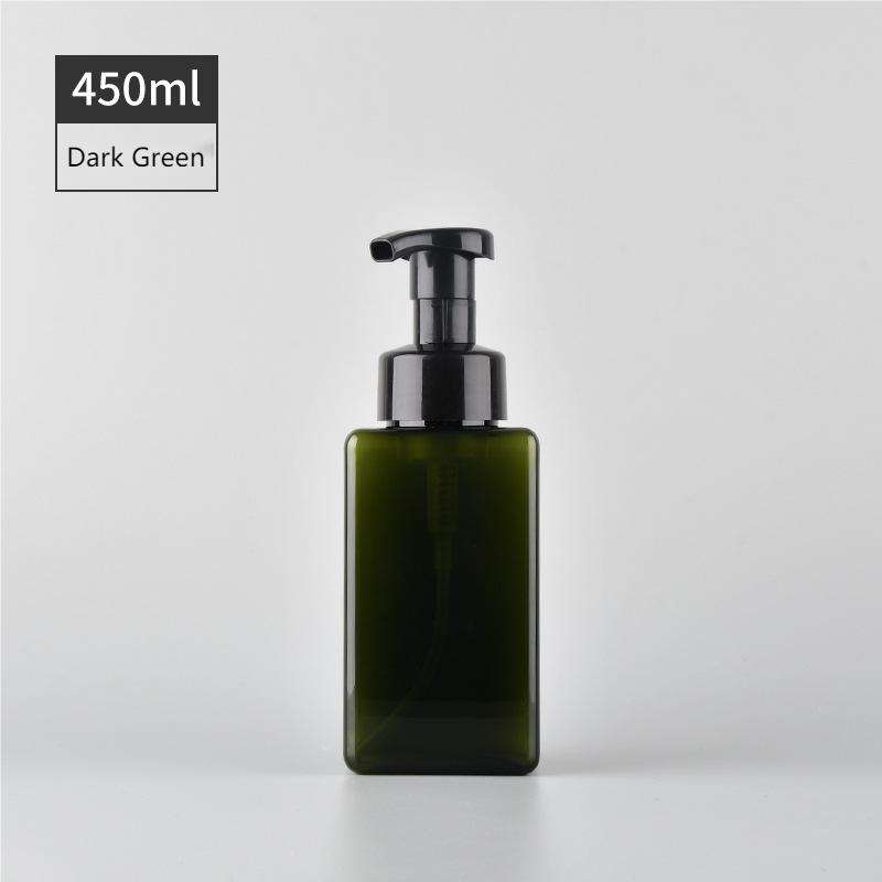 ขวดสีเขียวเข้ม + ปั๊มสีดำ