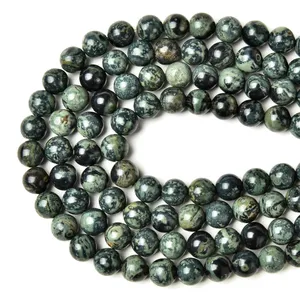 Jaspe Kambaba naturel pour bricolage, perles rondes en pierre, accessoires pour la fabrication de bijoux, travaux d'aiguille, Bracelet, bricolage, 2/4/6/8/10/12mm