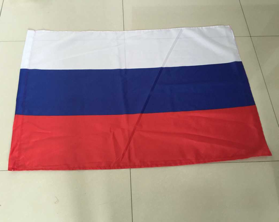 Популярный, 3 Х5 футов, изготовленный на заказ, полиэфирный флаг России в наличии, товар с высокими продажами