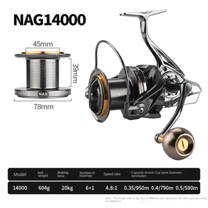 Máy câu cá spinning Long <span class=keywords><strong>Cast</strong></span> thân kim loại chống nước chống gỉ, lực kéo mượt mà, bánh răng bền chắc, dụng cụ câu cá ngoài trời chuyên nghiệp Pro X - Product Image 6