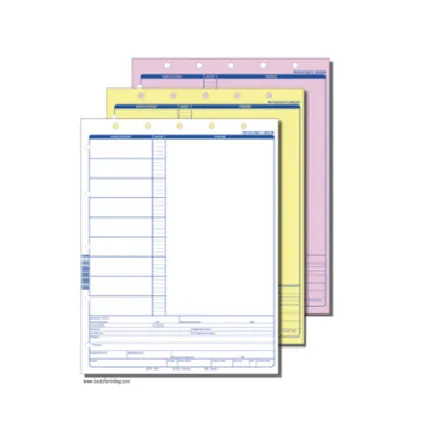 Custom Carbonless Invoice Form Books NCR 2-Part Staple Bound Pads mit Company Name und Number Printed
