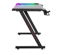 Bureau de jeu robuste à pieds droits, capacité de charge de 80 kg, bureau assis-debout RGB Esports, électrique, personnalisable, OEM, prix abordable