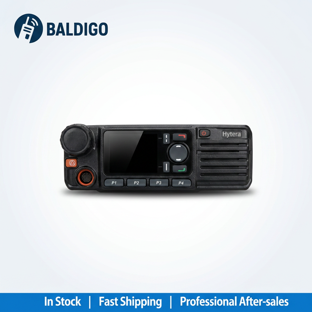 GPS Integrated Hytera MD785 MD785G Digital Two Way Radio IP54 Rugged Mobile Transceiver UHF VHF for Logistics & Security