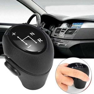 Car Gear <b>Knob</b> Leather Manual <b>Shift</b> Head For Smart Benz Automatic Transmission Ergonomic Design Black Lid - Product Image 1