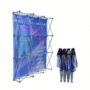 ราคาโรงงาน คุณภาพสูง แบนเนอร์ฉากหลังแบบพับได้สำหรับงานแสดงสินค้า อลูมิเนียม แข็งแรง ทนทาน โปรโมชั่นพิเศษ รับทำตามแบบ - Product Image 5