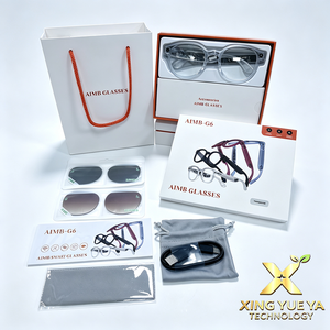 New Fancy View AIMB-G6 Smart <b>Glasses</b> <b>with</b> 8MP <b>Camera</b> FPV Recording <b>Camera</b> Real-Time AI Translation Meeting Recording Business - Product Image 2