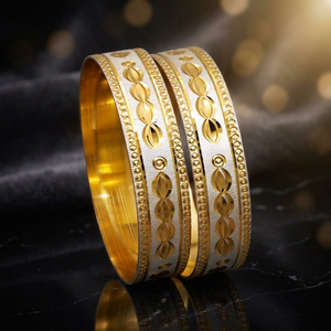 Brazaletes de Latón Chapados en Oro de Dos Tonos, Estilo Sudafricano, Corte Láser, 15MM, CNC, Venta al por Mayor - Product Image 6