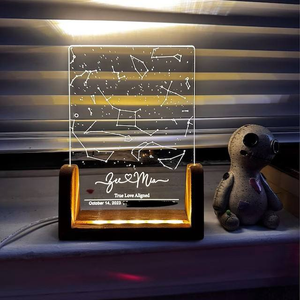 Luz cálida de 10 pulgadas, luz LED de madera en forma de U, moderna, hecha a mano, Día de San Valentín, Diwali, decoración de escritorio, regalo en Stock, cerveza entera - Product Image 5