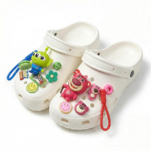 Sabots Mary Jane unisexe tendance, antidérapants, en maille douce, à plateforme plate, recyclables, rehaussants, motif ours, pour l'été - Product Image 3