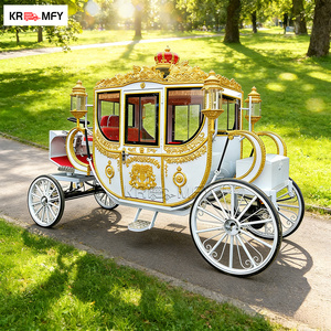 Calèche de mariage électrique royale à chevaux - Style Cendrillon de luxe pour 4 à 6 personnes - Product Image 1