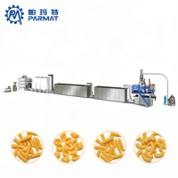 Ligne de production automatique multifonctionnelle de pâtes et de macaronis PARMAT, 1 tonne par heure, machine à pâtes sèches à coupe courte à grande échelle