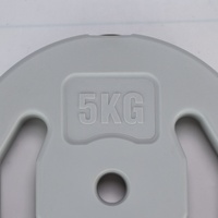 Disque de musculation Qimeng personnalisé, rempli de sable coloré, à deux trous, pour usage domestique, unisexe, en PE et ciment