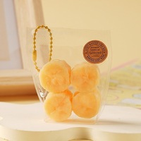Jouets à presser Kawaii Mini Sac de Fruits, Super Doux en TPR, Banane et Kiwi Simulés, Porte-clés Pendentif Anti-stress pour Enfants