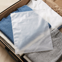 Hot-Selling Clear Ziplock Fermeture à glissière en plastique givré CPE Poly sac avec logo imprimé pour emballage de vêtements de chemise