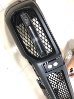 Rejilla Delantera de Fibra de Carbono Seca con Luz LED para Mercedes Benz Clase G W464 G63 AMG 2019-2024, Marco Decorativo para la Lámpara de la Rejilla