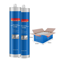 Sellador de Silicona Elastomérico Monocomponente Estructural Neutro SANVO, Adhesivo Anti-Infiltraciones para Uso en Construcción, Ventanas, Puertas y Vidrio