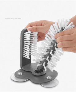360 Degree Glass Teacup Cleaning Bottle <b>Brush</b> Wholesale Cleaning Cup Glass Milk <b>Brush</b> Set Bottle <b>Brushes</b> Customized - Product Image 5