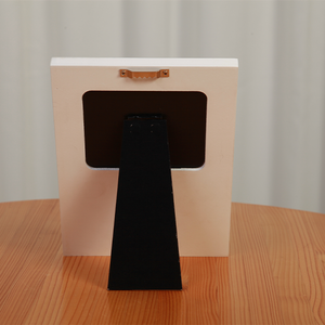 Cadeaux de nouvelle maman L'amour au premier battement de coeur-Cadre photo à ultrasons pour bébé en bois blanc - Product Image 4