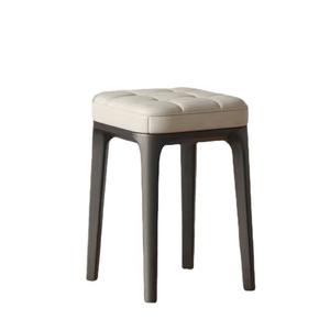 Tabouret empilable moderne pieds noirs coussin souple vert Orange coussin en <span class=keywords><strong>latex</strong></span> pour salon <span class=keywords><strong>salle</strong></span> à manger chaise tabouret <span class=keywords><strong>de</strong></span> maquillage chaise simple - Product Image 4