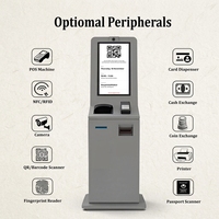Kiosque de libre-service et de paiement automatique Estar 32 pouces avec imprimante, distributeur de cartes et scanner de passeport