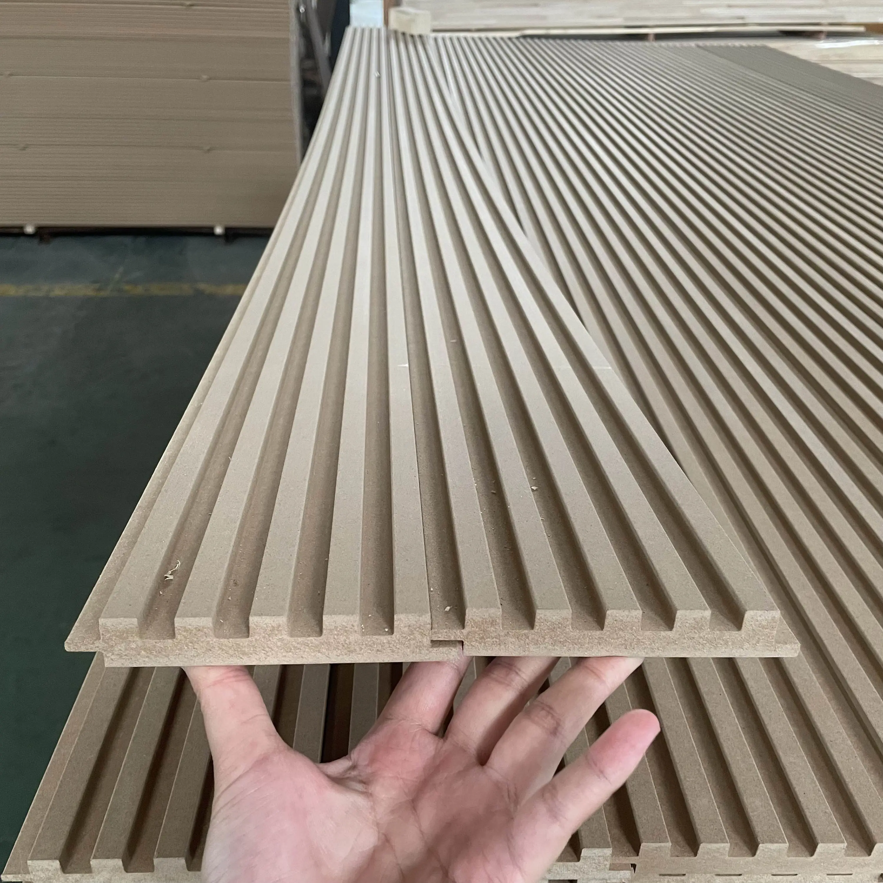 Factory Manufacture House Decorative 3D Wall Cladding MDF Wood Wall board fluted panels