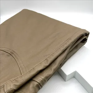 Wholesale High Elasticity Denim Cargo Pants With PU Coating | Customizable Fabric