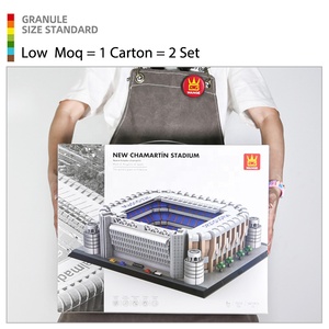Wange 7215 Nuevo Estadio <span class=keywords><strong>Chamartin</strong></span>-Madrid, Bloques de Construcción Personalizados, Modelo de Ladrillos para Niños, Juego de Bloques de Plástico para Armar, Juguetes al por Mayor - Product Image 3