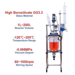 प्रतिस्पर्धी मूल्य डबल-तख्ताबंदीवाला डबल-परत रासायनिक Borosilicate जेकेटेड ग्लास जैव रिएक्टर बायोरिएक्टर - Product Image 2