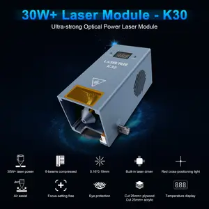 LASER TREE 5 W 10 W 20 W 30 W 40 W Hochleistungs-Optisches Diodenlasermodul-Kit luftgestützt 450 nm blauer Laserkopf für CNC-Schneider-Gravurgerät